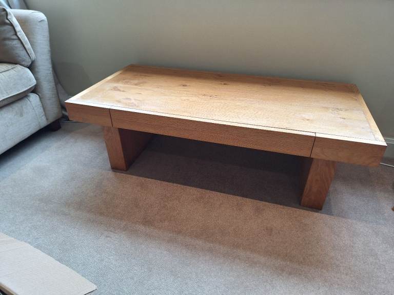 John Lewis Oak Coffee Table with storage – Good Condition