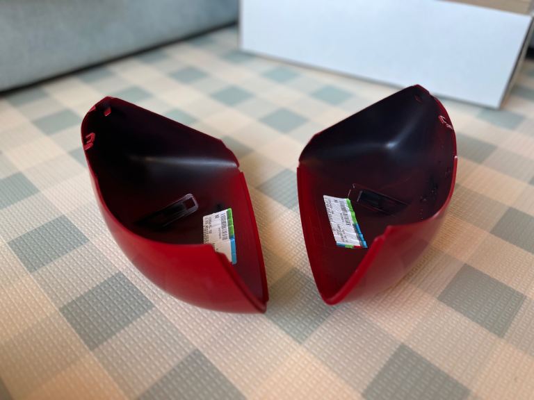 Genuine Nissan Leaf Wing Mirror Covers (Red) – New – £25