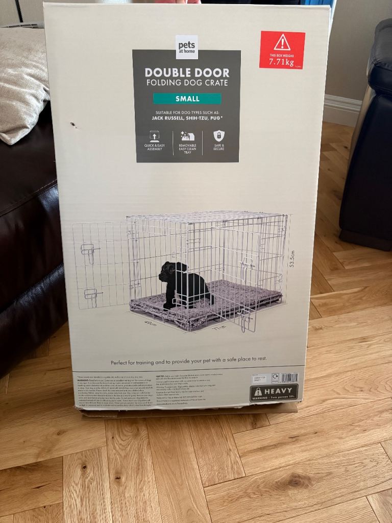 Small dog crate with mattress 