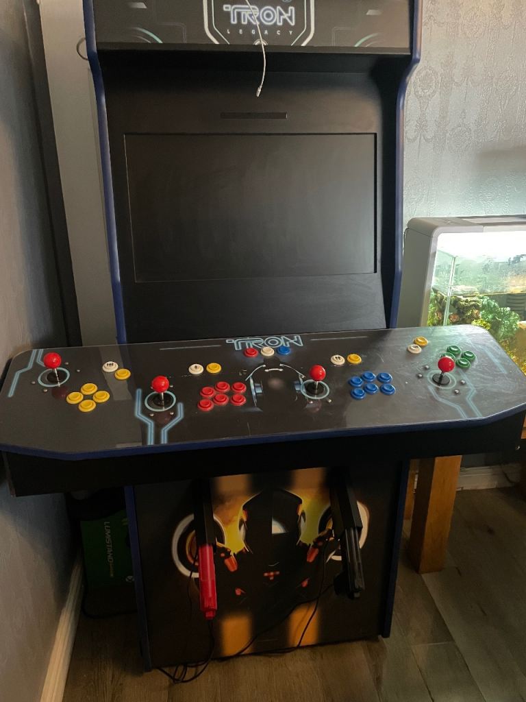 TRON theme custom arcade machine 