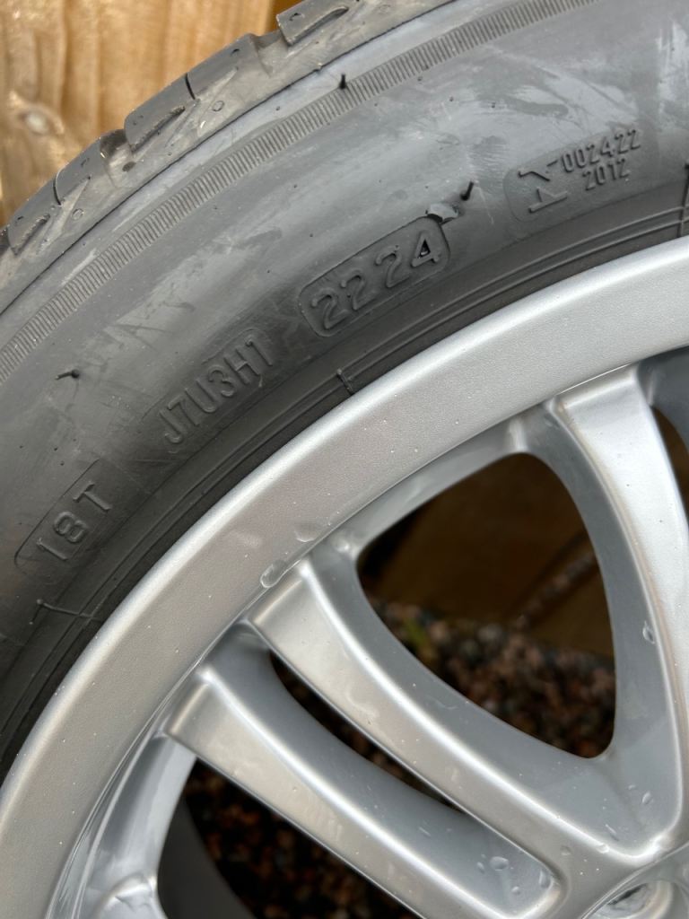 BMW E46 OEM M3 alloys wheels new Bridgestone tyres