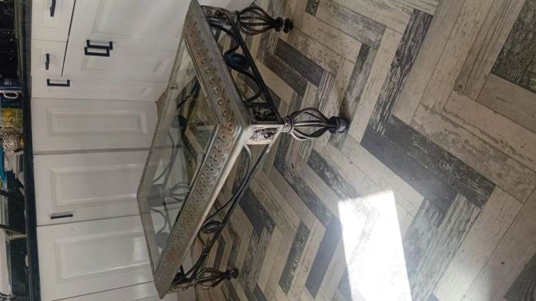 Cast iron coffee table