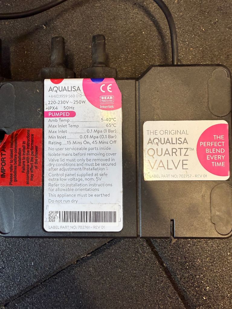 Aqualisa Quartz Valve – Good Condition