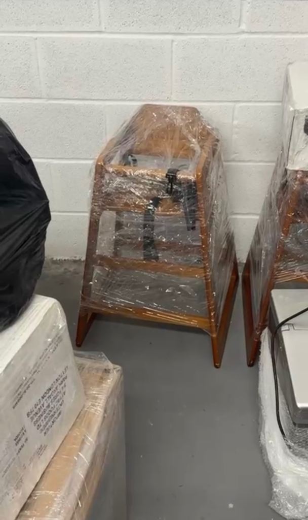 2 x Commercial Wooden Baby High Chairs – Café / Restaurant Use