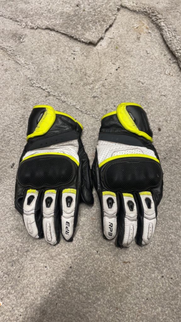 RST Leather Motorcycle Gloves