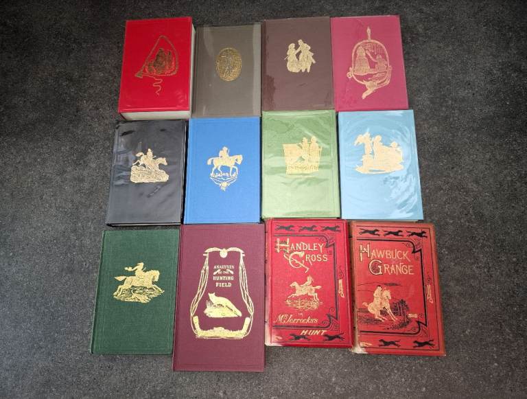 'Reduced' 1880s & 1980s 13 x ILLUSTRATED HUNTING SPORTING NOVELS by R.S. Surtees : Handley Cross etc