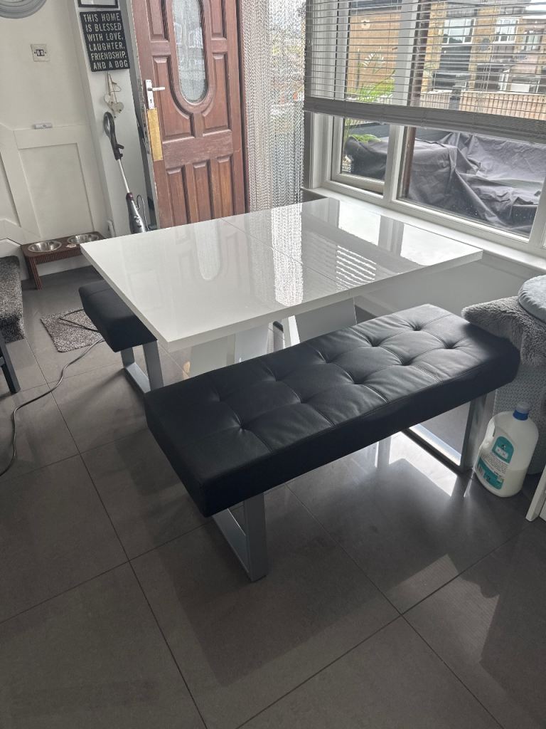 Table and benches