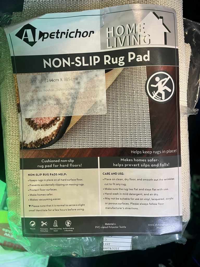 Rug pad / under layers 