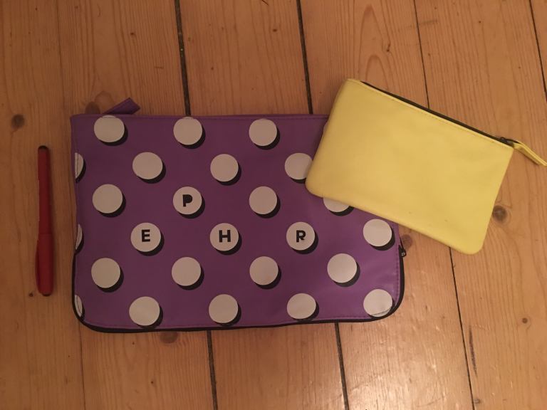 Sephora beauty and make up bags. 