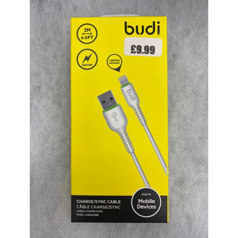 BUDI iPhone (2m) charging cable 