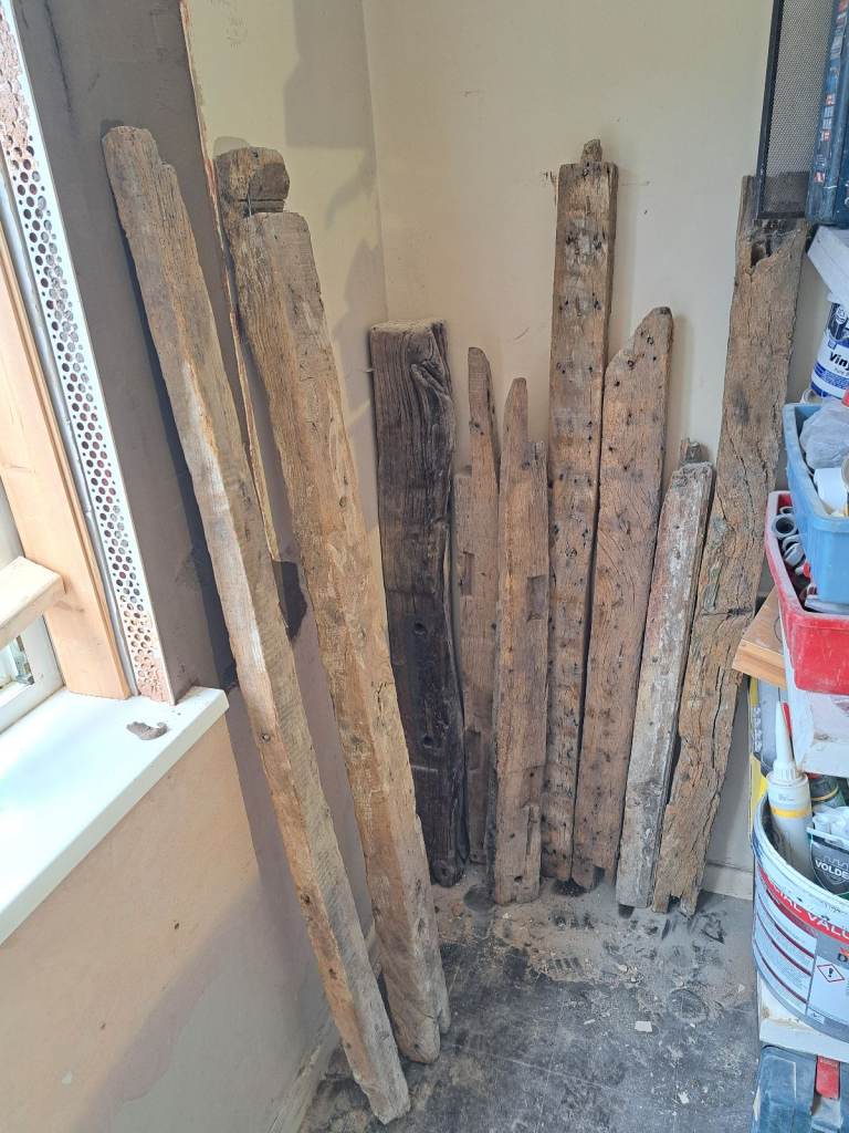 Reclaimed oak  timbers