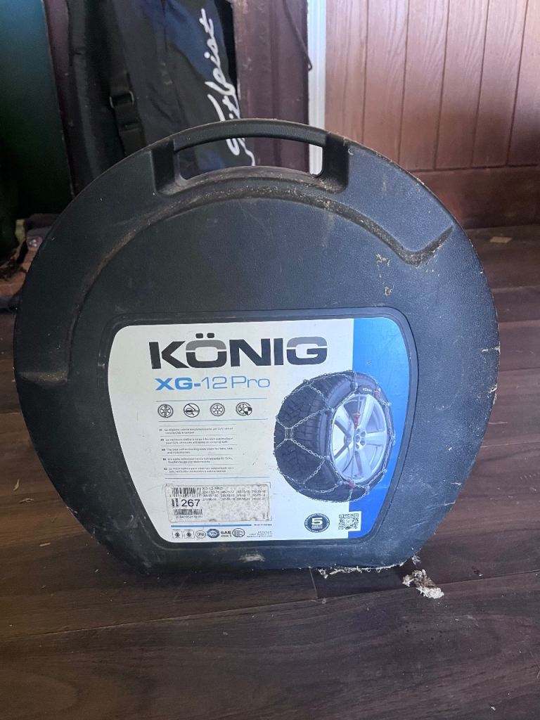 König XG-12 Pro Snow Chains Size 267 – Heavy Duty Self-Tensioning SUV / 4x4