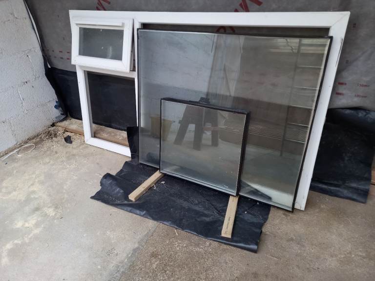 Used misted double glazed window 