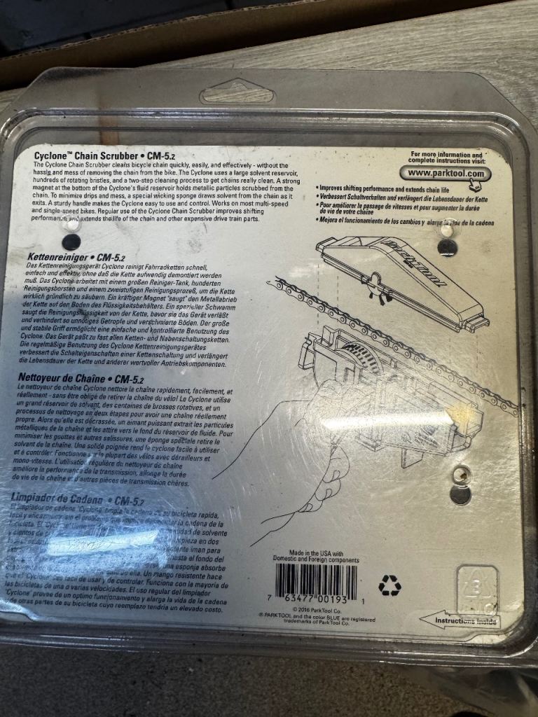 Park Tool Cyclone CM-5.2 Bicycle Chain Cleaner - New Blue Kit