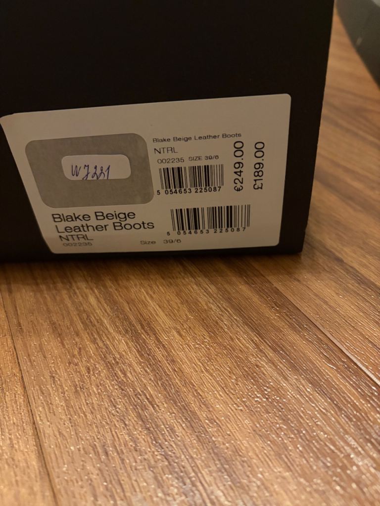 Mint velvet Blake beige leather boots