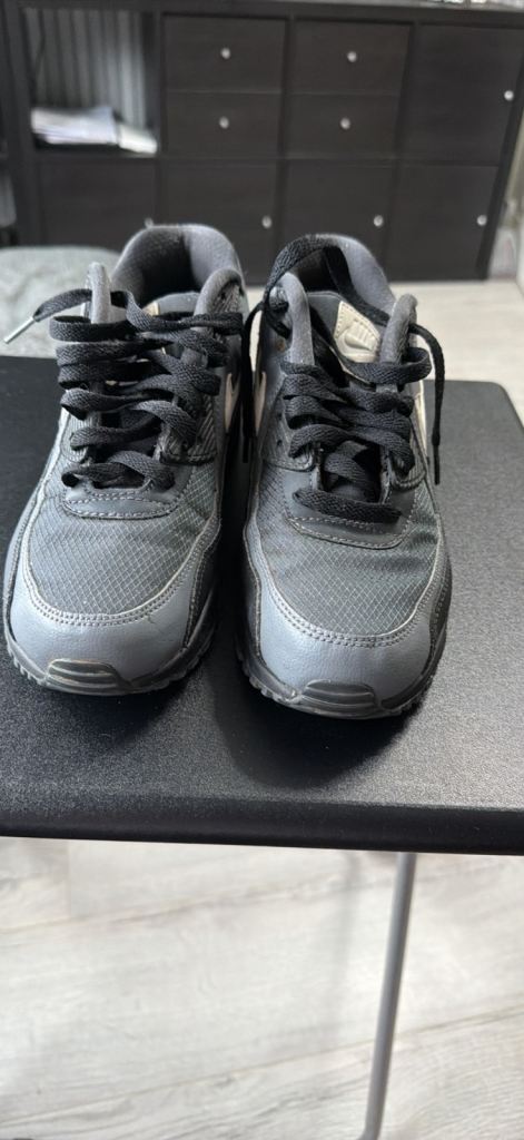 Nike Air Max 90 Trainers - Grey/Black, Good Condition