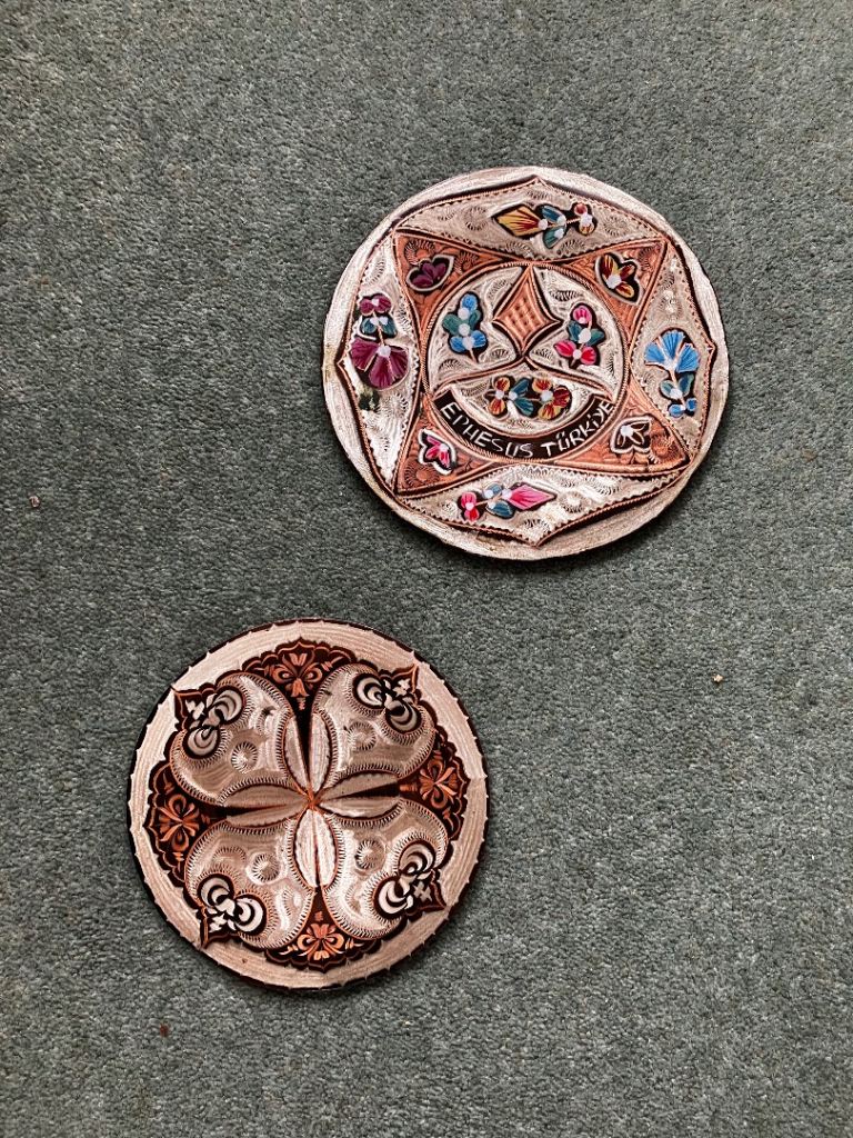 Vintage Metal Decorative plates  - Good Condition