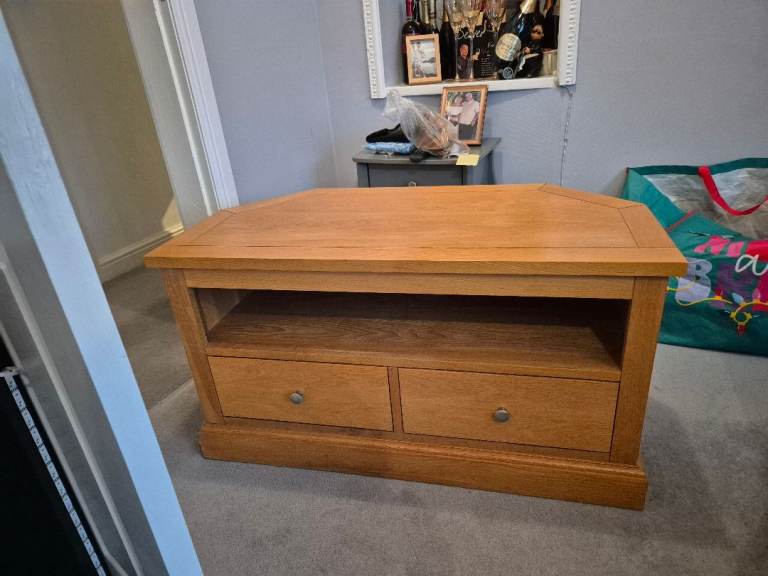 image for Tv wooden tv unit , natural wood 