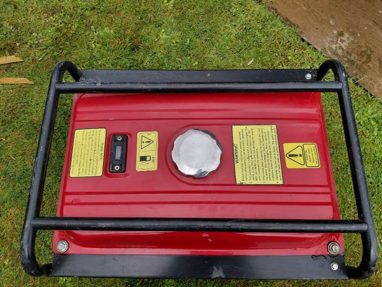 Red Petrol Generator - Good Working Condition