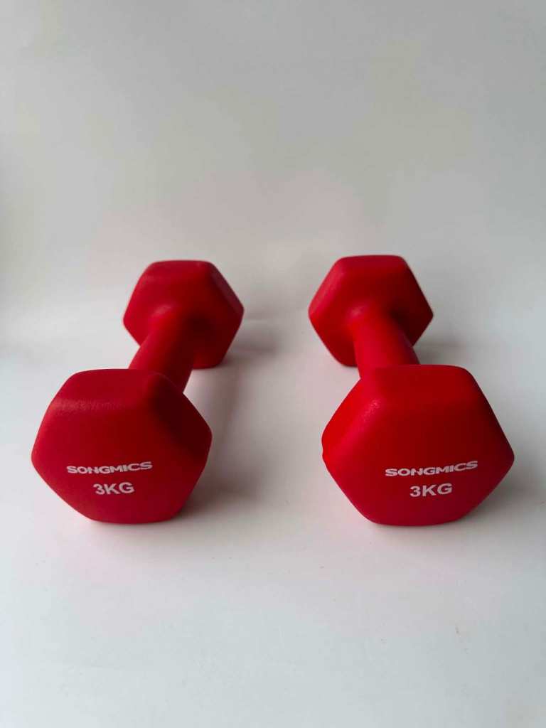 3KG Dumbbells – Red, New