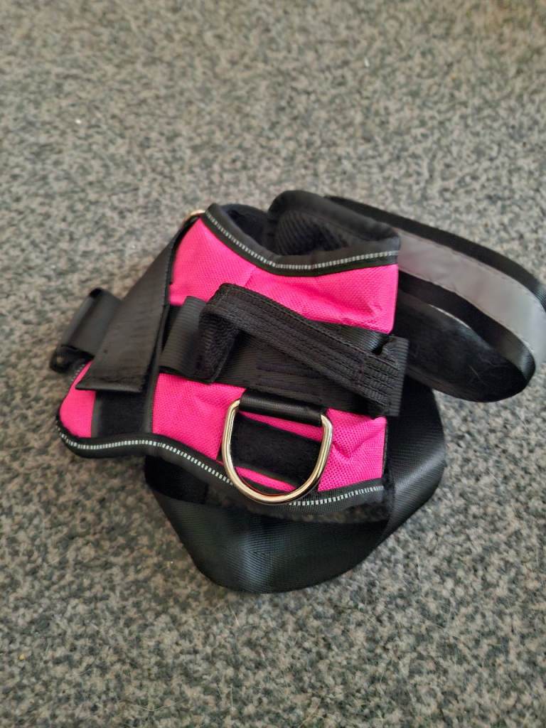 Pink dog harness small to small medium brand new