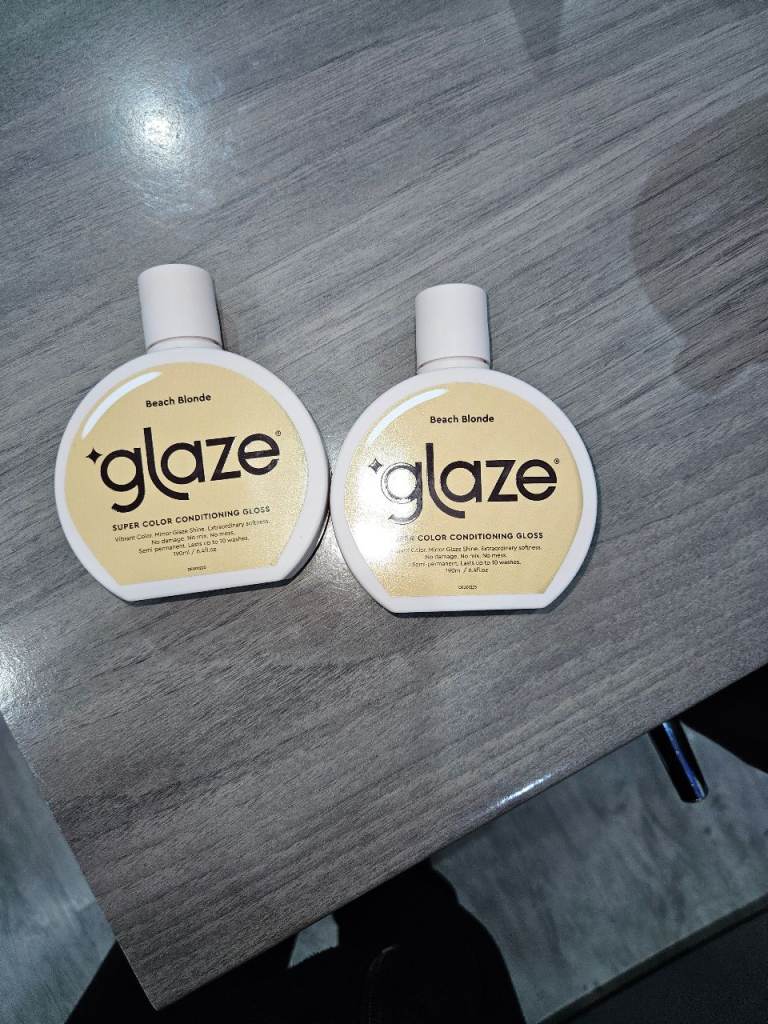 Glaze Beach Blonde" color conditioner 