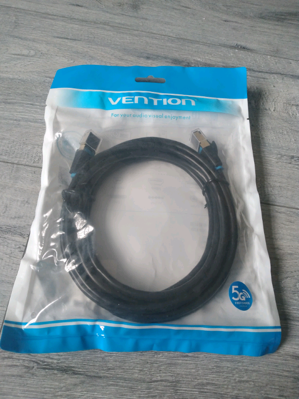 Cat 8 SSTR 40gbps Patch Ethernet Cable 3M Black NEW 