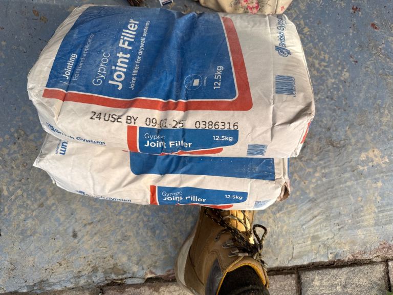 Gyproc Joint Filler 12.5kg Bags - New, Unopened