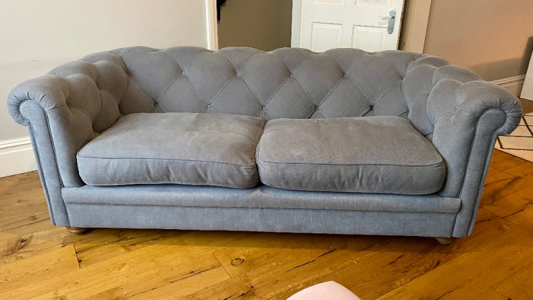 Open to offers! Sofa dot com Patrick 2.5 Seater Blue Sofa 