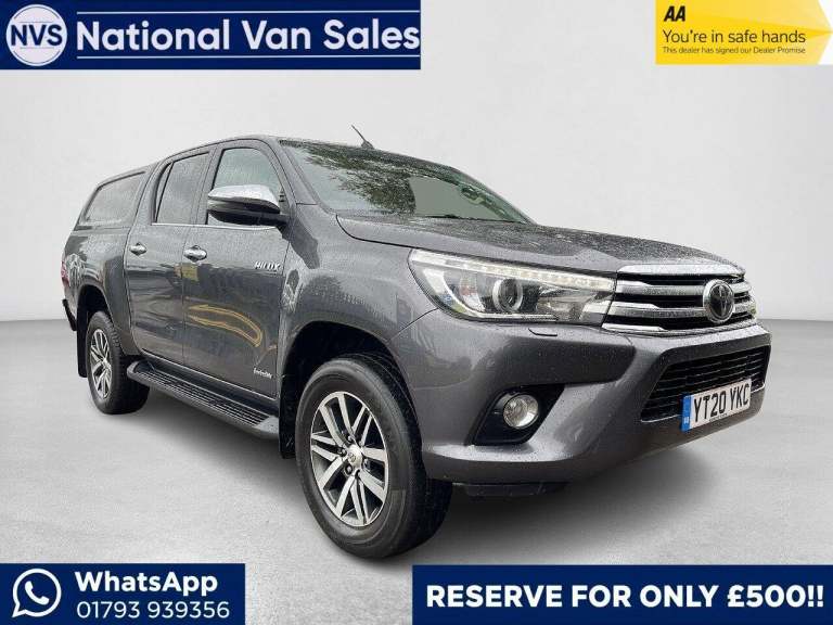 2020 Toyota Hilux Hilux 2.4 D-4D Invincible 4WD Euro 6 (s/s) 4dr (TSS) PICK UP Diesel Manual