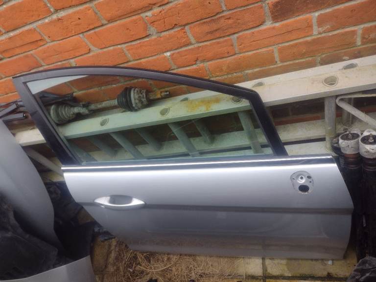 5 Door Ford Fiesta Mk7 Front Driver Side Door - Moondust Silver 