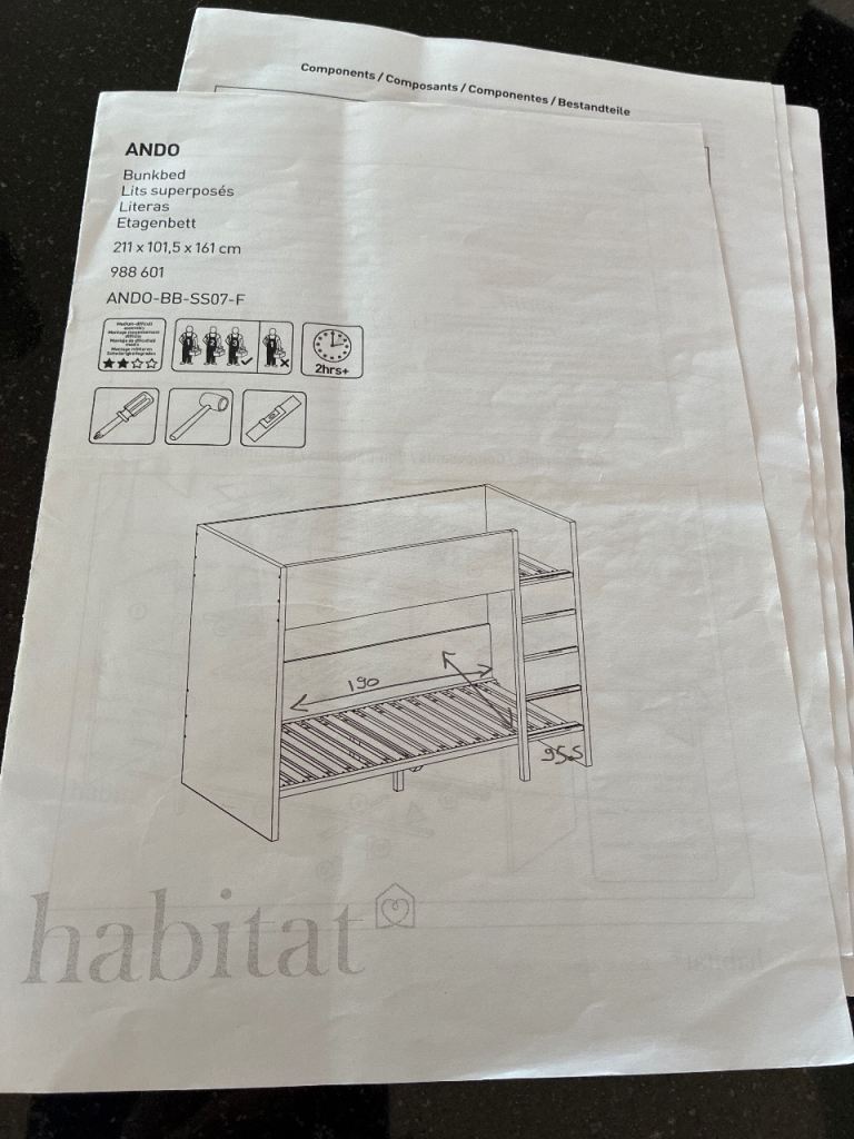 Habitat Ando Bunkbed 