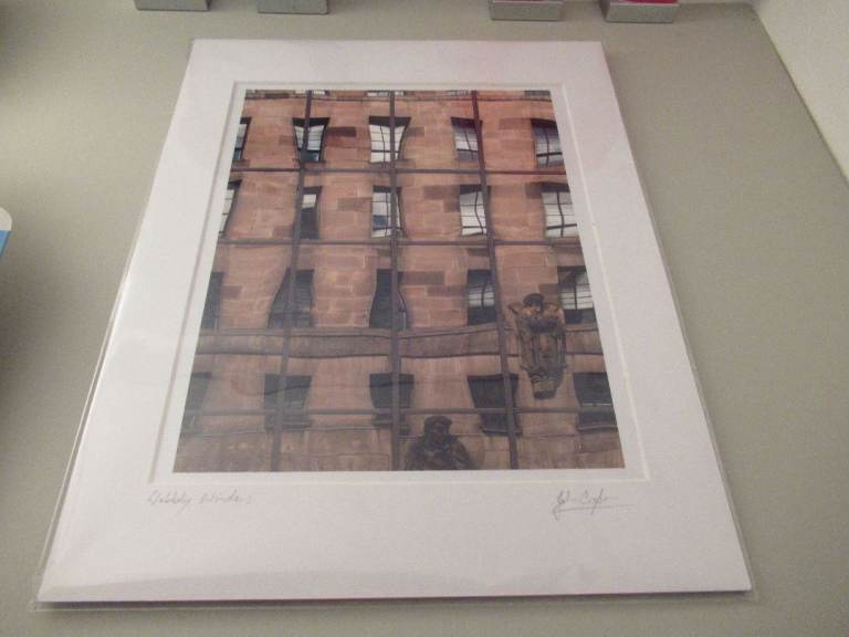 WABBLY WINDOWS BY JOHN COOPER - Framed Building Reflection Art Print – Excellent Condition