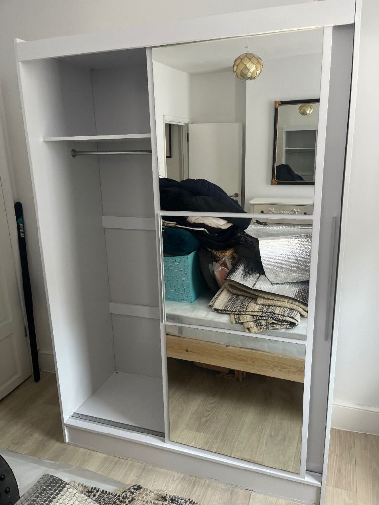 Free local delivery wardrobe with mirror 