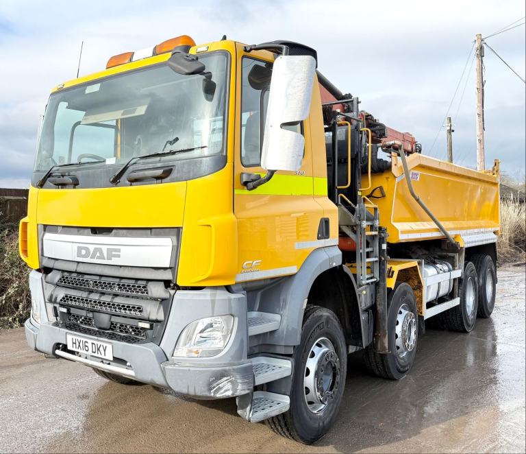 2016 DAF CF85.370 8X4 GRAB TIPPER ATLAS 130.2 CLAMSHELL 32TON 92,000 MILE EURO-6