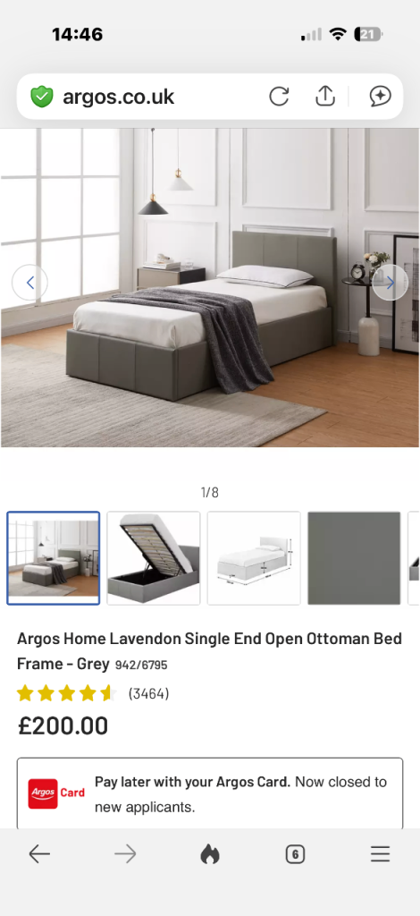 Small double bed brand new 