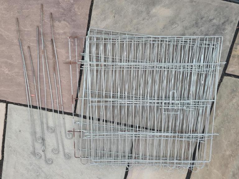 Outdoor Small Animal Run Playpen - 8 Galvanised Wire Panels, Door Rabbits/Guinea