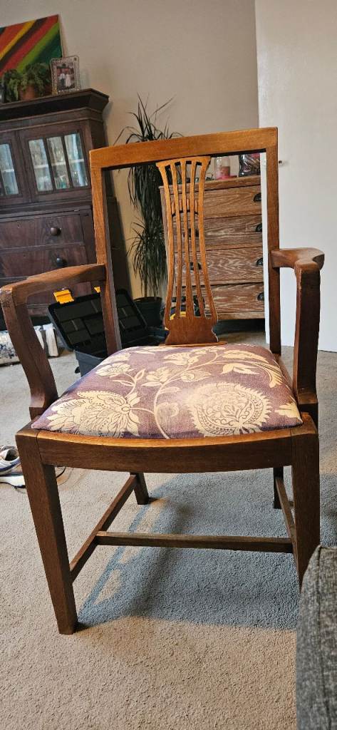 Solid Wooden Armchair
