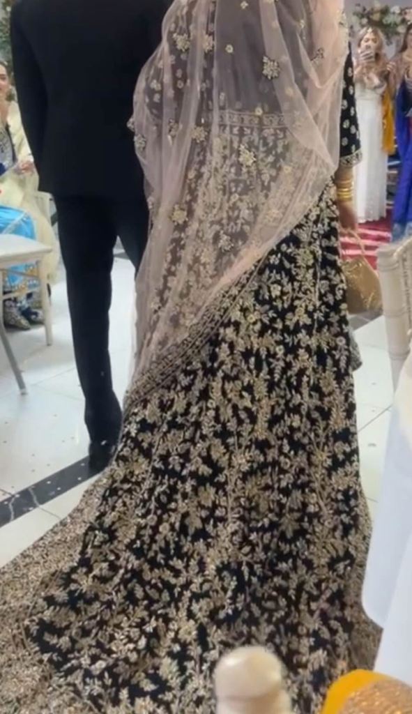 Navy blue lengha