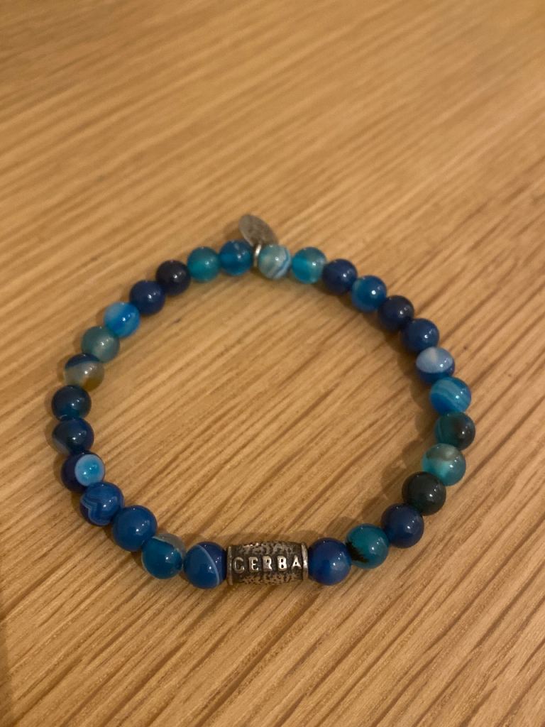Gebra elasticated blue bracelet 
