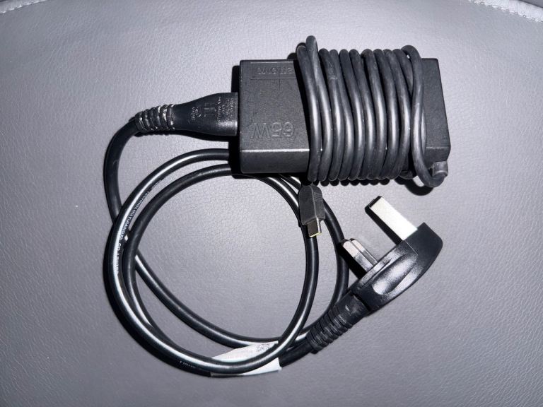 Lenovo 65W USB-C laptop charger, lightly used