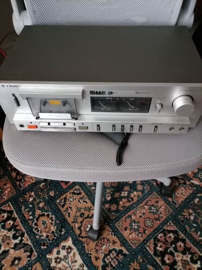 Trio Cassette Deck – Silver, Good Condition