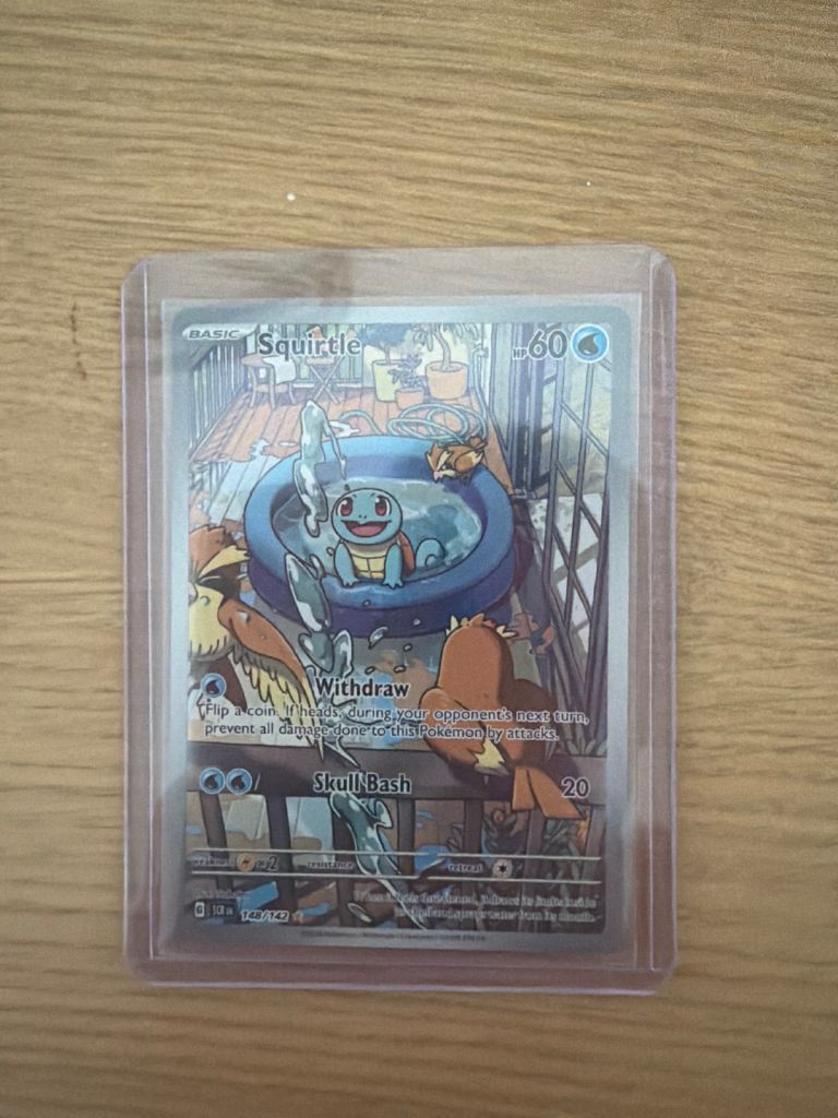 Squirtle 148/142 pokemon card