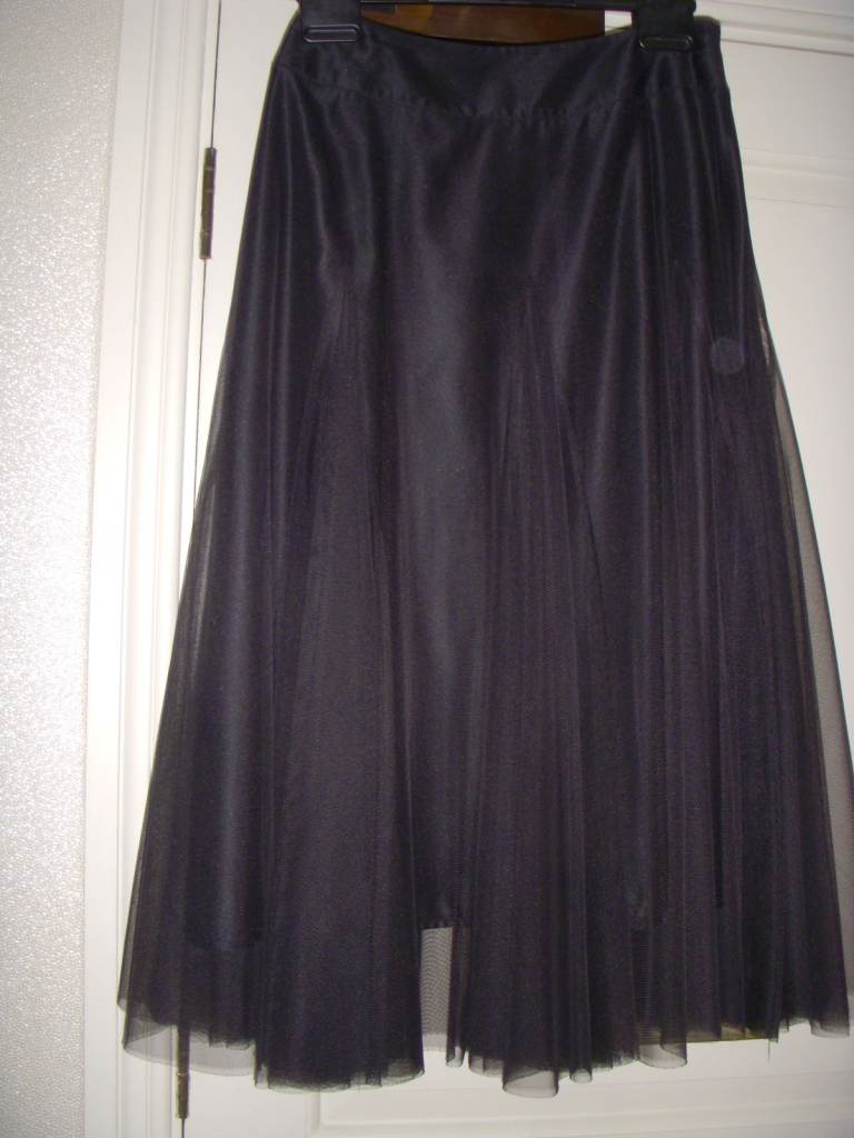 Black A line skirt Monsoon size 10, excellent condition, 70cm waistband, 80 cm waist to hem
