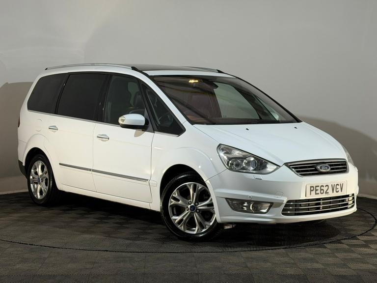 WHITE 2012 62 FORD GALAXY TITANIUM X 1.6 DIESEL TDCI 7 SEATER MPV 2 PREV OWNERS