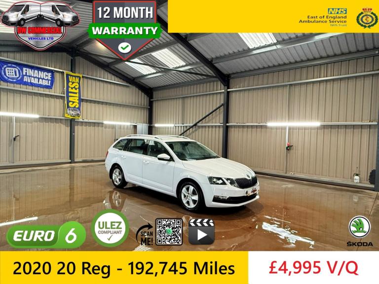 2020 20 Reg SKODA OCTAVIA 1.6 TDI SE Technology 5dr EX-NHS VEHICLE