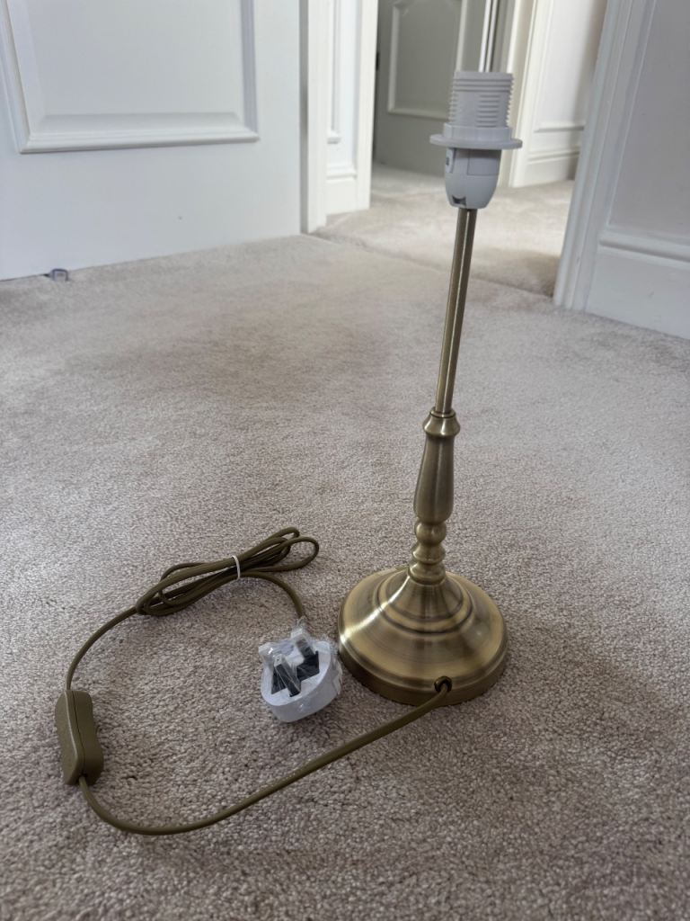 Laura Ashley Brass Table Lamp – Brand New