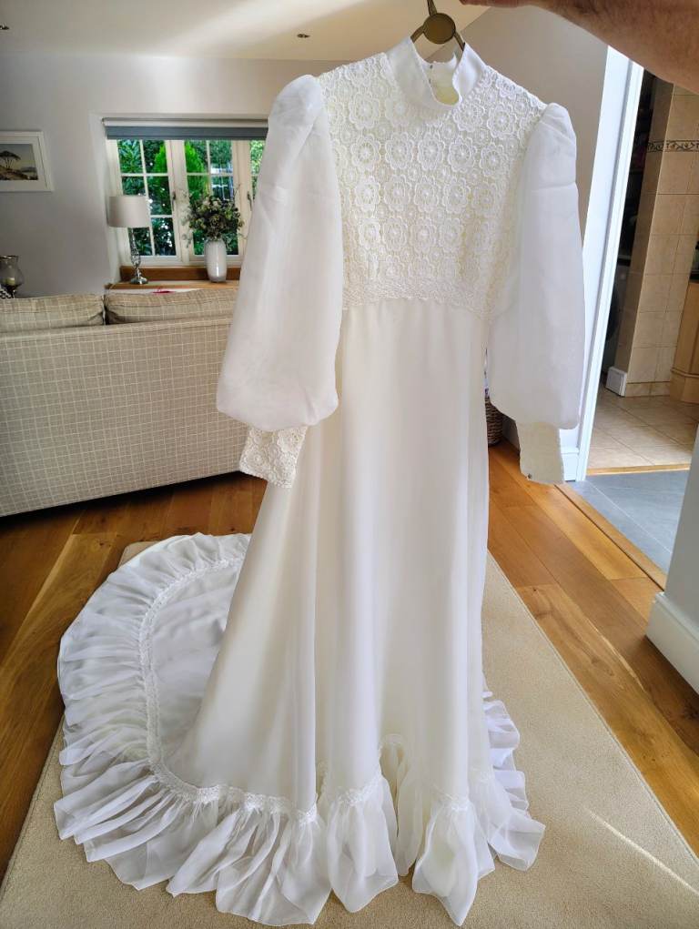 Vintage 1970's Wedding Dress
