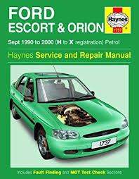 Ford Escort & orion Repair Manual
