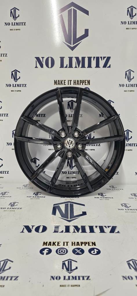 PREMIUM DIVISION VOLKSWAGEN 19" VW GOLF GTI PRETORIA STYLE ALLOY WHEELS 5x112 GLOSS BLACK